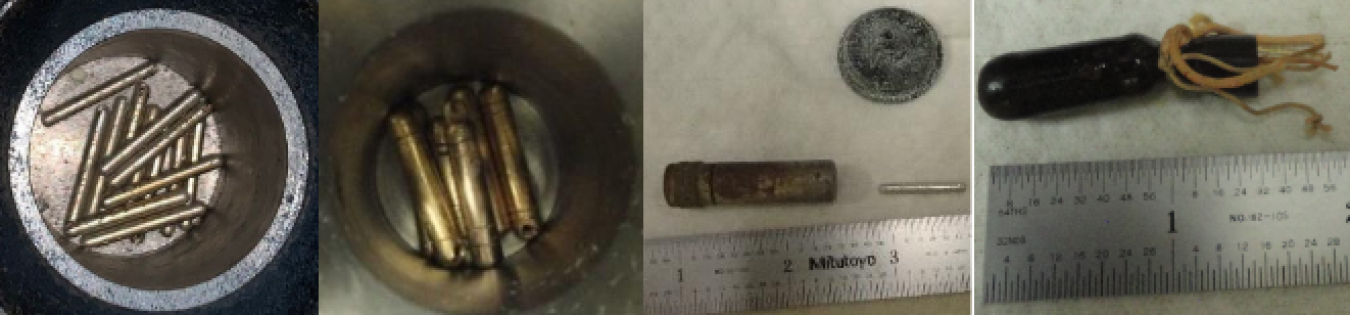 Examples of Ra-226 source containers routinely processed by PNNL. Images courtesy of Matt Fountain | Pacific Northwest National Laboratory