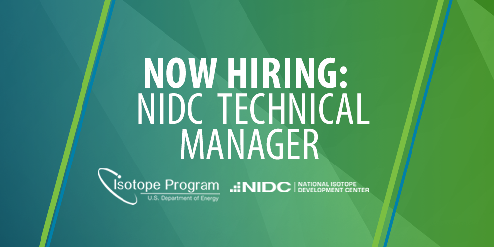 Now hiring: NIDC Technical Manager